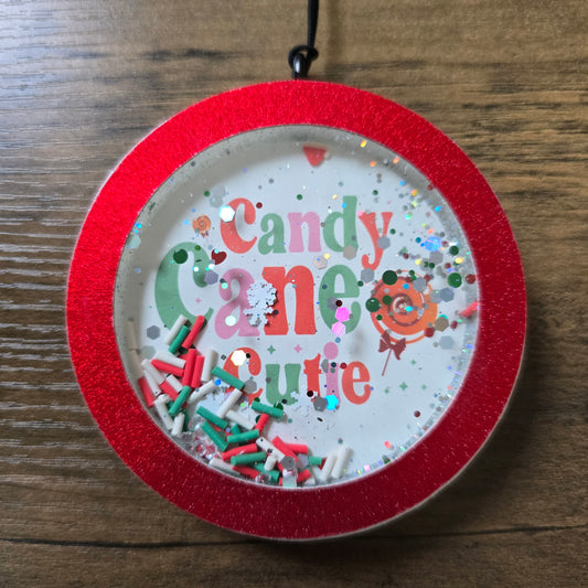Candy Cane Shaker Car Freshie